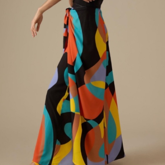 NWT Anthropologie Hutch Sarong Wide-Leg
Pants - BLACK MOTIF - Picture 4 of 10